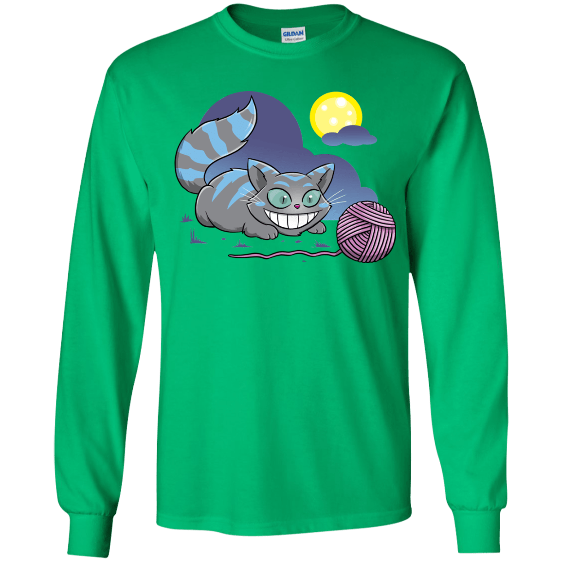 T-Shirts Irish Green / YS Magic Cat Ball Youth Long Sleeve T-Shirt