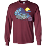 T-Shirts Maroon / YS Magic Cat Ball Youth Long Sleeve T-Shirt