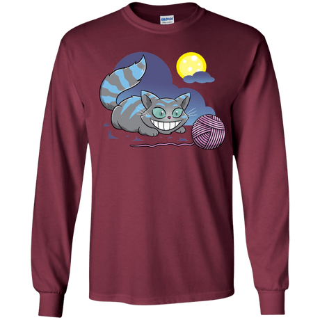 T-Shirts Maroon / YS Magic Cat Ball Youth Long Sleeve T-Shirt
