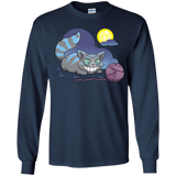 T-Shirts Navy / YS Magic Cat Ball Youth Long Sleeve T-Shirt