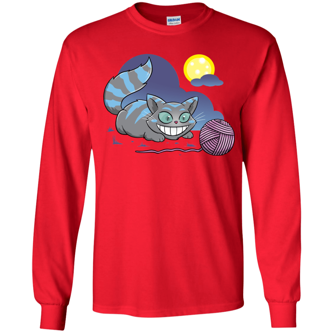 T-Shirts Red / YS Magic Cat Ball Youth Long Sleeve T-Shirt