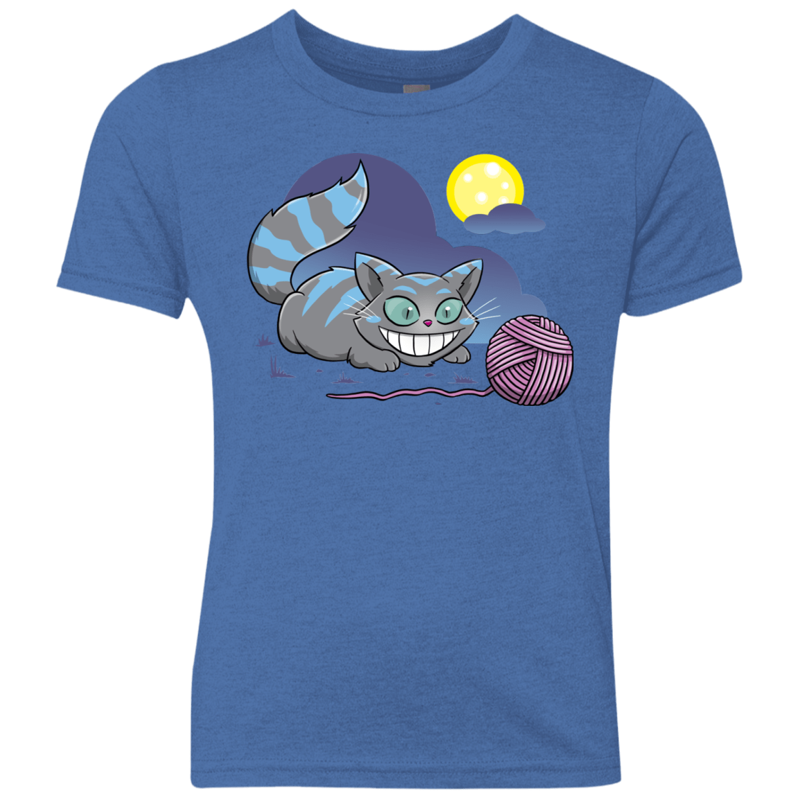 T-Shirts Vintage Royal / YXS Magic Cat Ball Youth Triblend T-Shirt