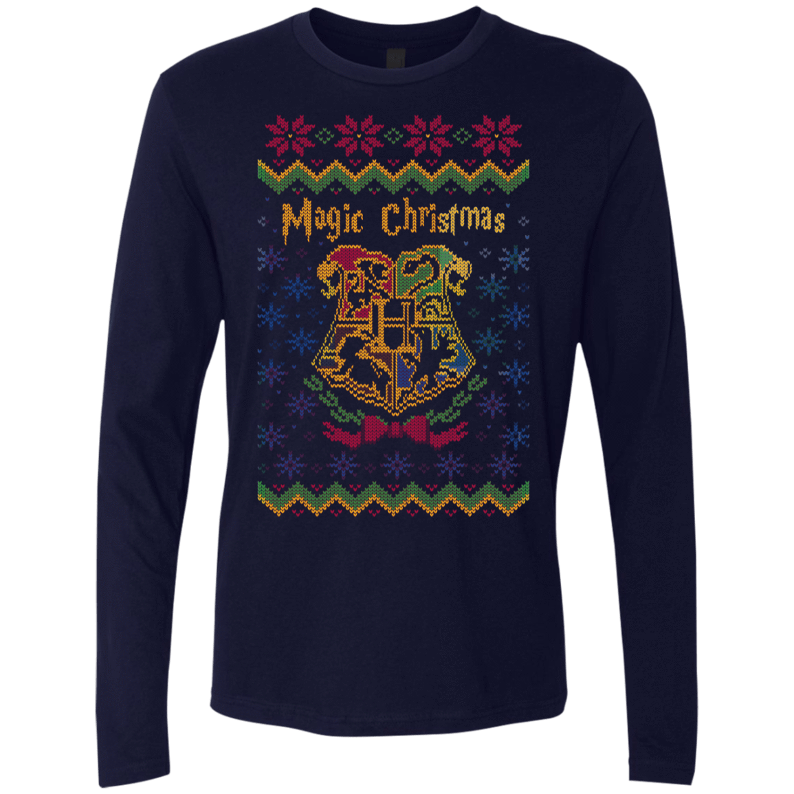 T-Shirts Midnight Navy / Small Magic Christmas Men's Premium Long Sleeve