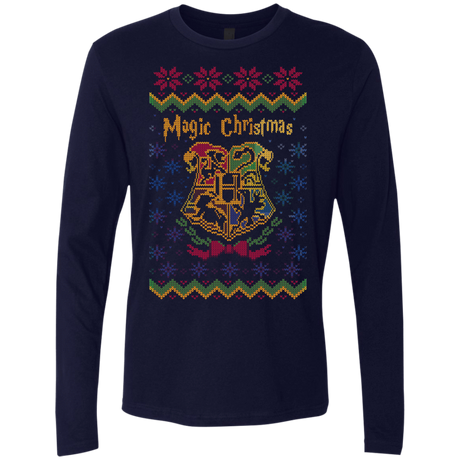 T-Shirts Midnight Navy / Small Magic Christmas Men's Premium Long Sleeve