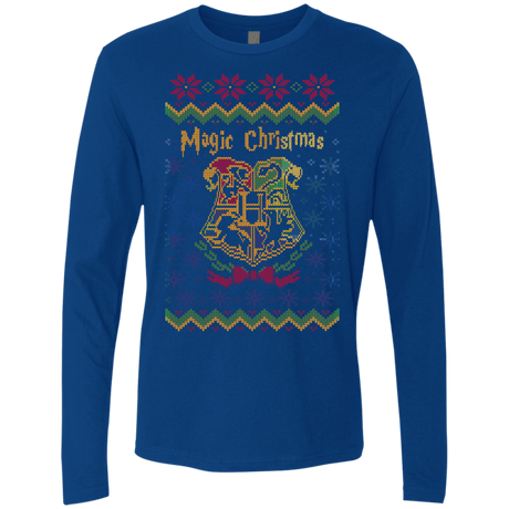 T-Shirts Royal / Small Magic Christmas Men's Premium Long Sleeve