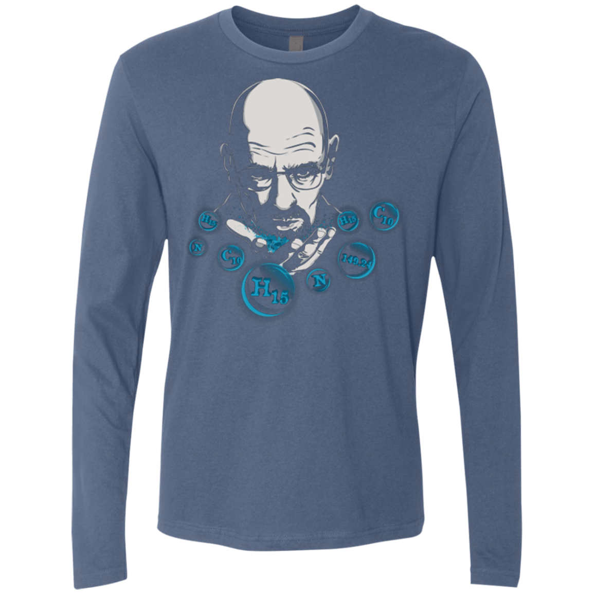 T-Shirts Indigo / Small Magic Crystal Men's Premium Long Sleeve