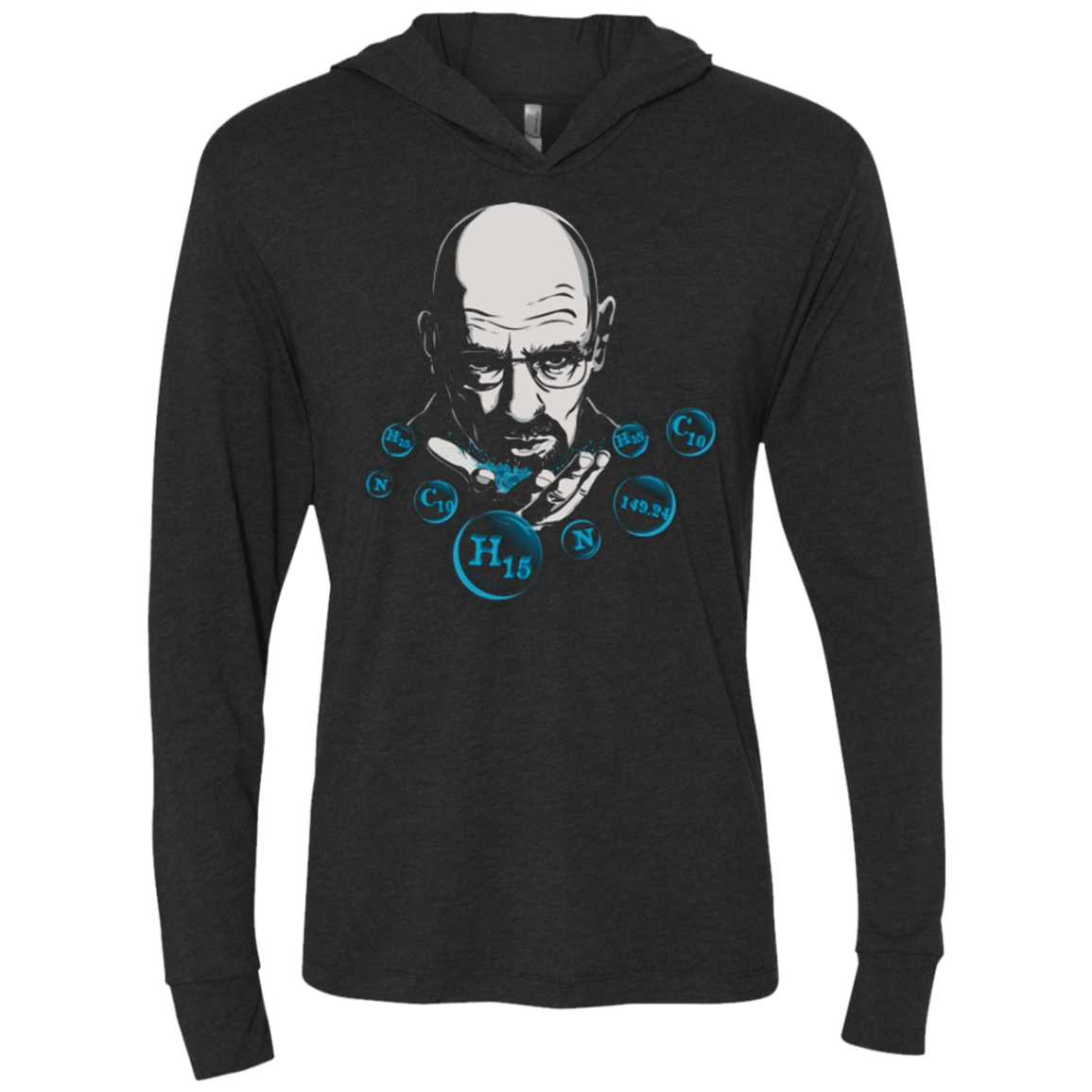 T-Shirts Vintage Black / X-Small Magic Crystal Triblend Long Sleeve Hoodie Tee