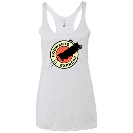 T-Shirts Heather White / X-Small Magic Express Women's Triblend Racerback Tank