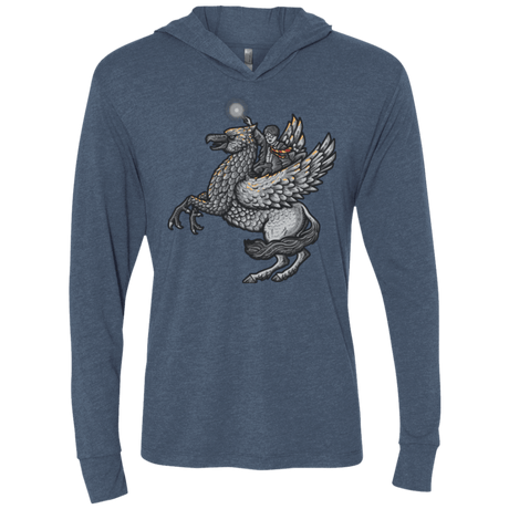 T-Shirts Indigo / X-Small MAGIC FLY Triblend Long Sleeve Hoodie Tee