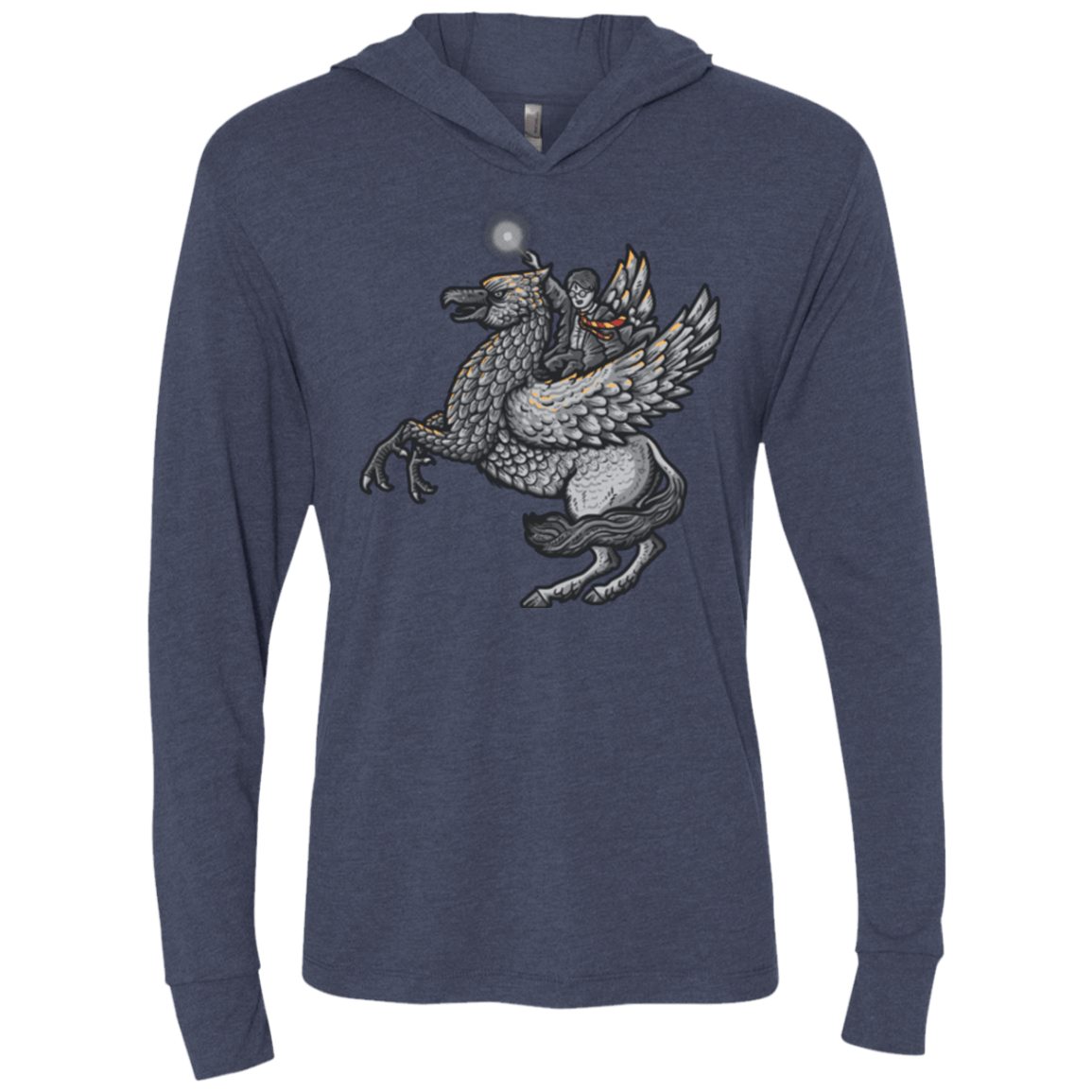 T-Shirts Vintage Navy / X-Small MAGIC FLY Triblend Long Sleeve Hoodie Tee