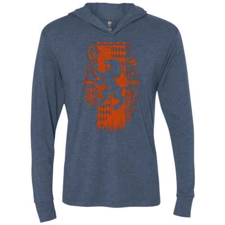 T-Shirts Indigo / X-Small Magic G House Triblend Long Sleeve Hoodie Tee