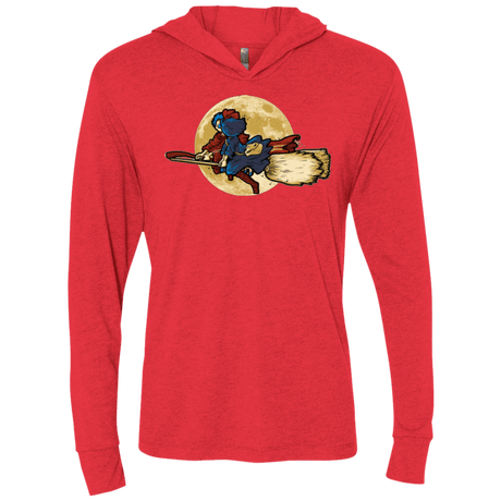 T-Shirts Vintage Red / X-Small MAGIC LOVE Triblend Long Sleeve Hoodie Tee