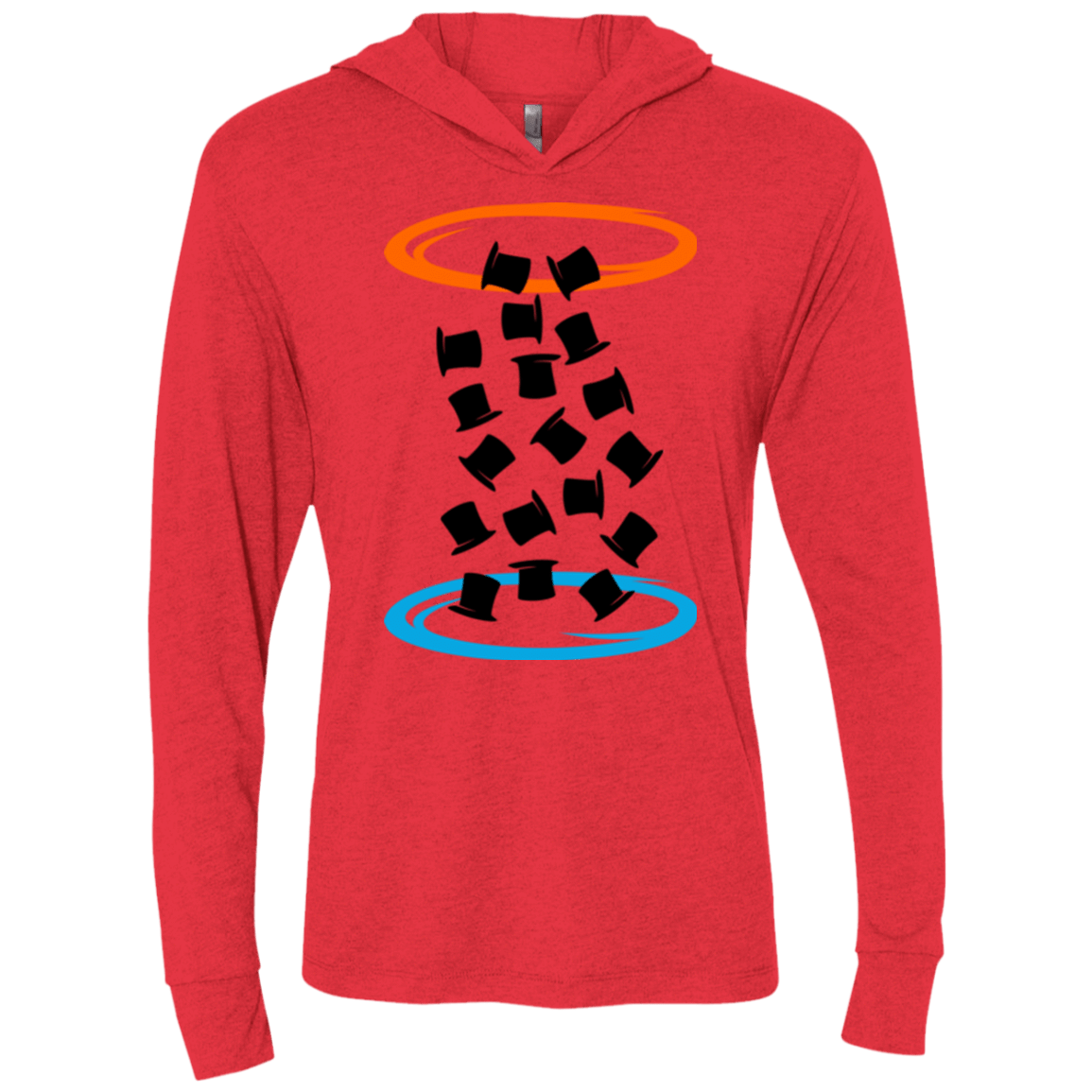 T-Shirts Vintage Red / X-Small Magic portal Triblend Long Sleeve Hoodie Tee