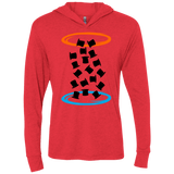 T-Shirts Vintage Red / X-Small Magic portal Triblend Long Sleeve Hoodie Tee