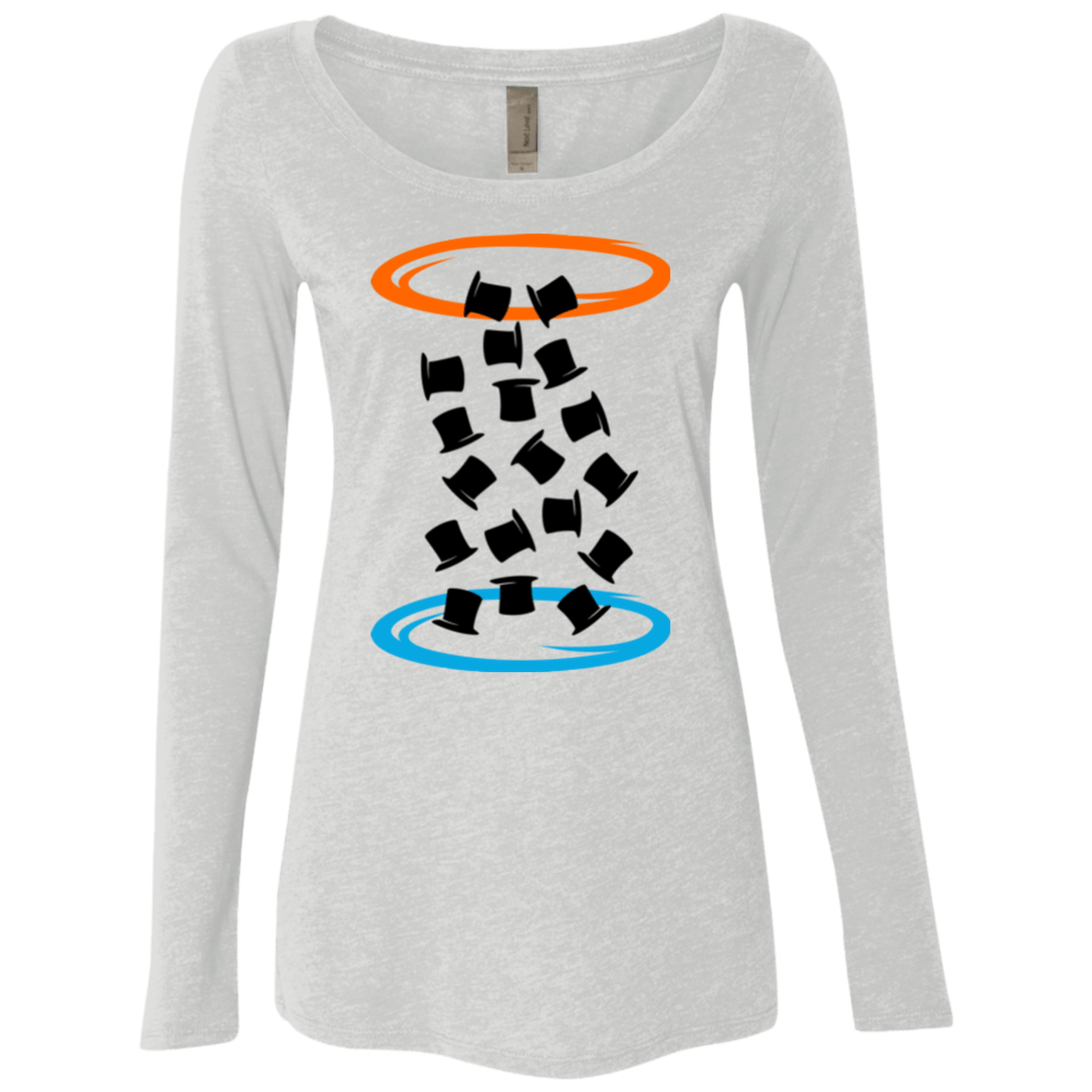 T-Shirts Heather White / Small Magic portal Women's Triblend Long Sleeve Shirt