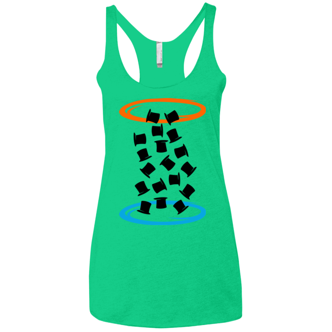 T-Shirts Envy / X-Small Magic portal Women's Triblend Racerback Tank