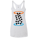 T-Shirts Heather White / X-Small Magic portal Women's Triblend Racerback Tank