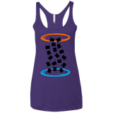 T-Shirts Purple / X-Small Magic portal Women's Triblend Racerback Tank