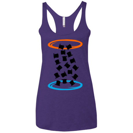 T-Shirts Purple / X-Small Magic portal Women's Triblend Racerback Tank