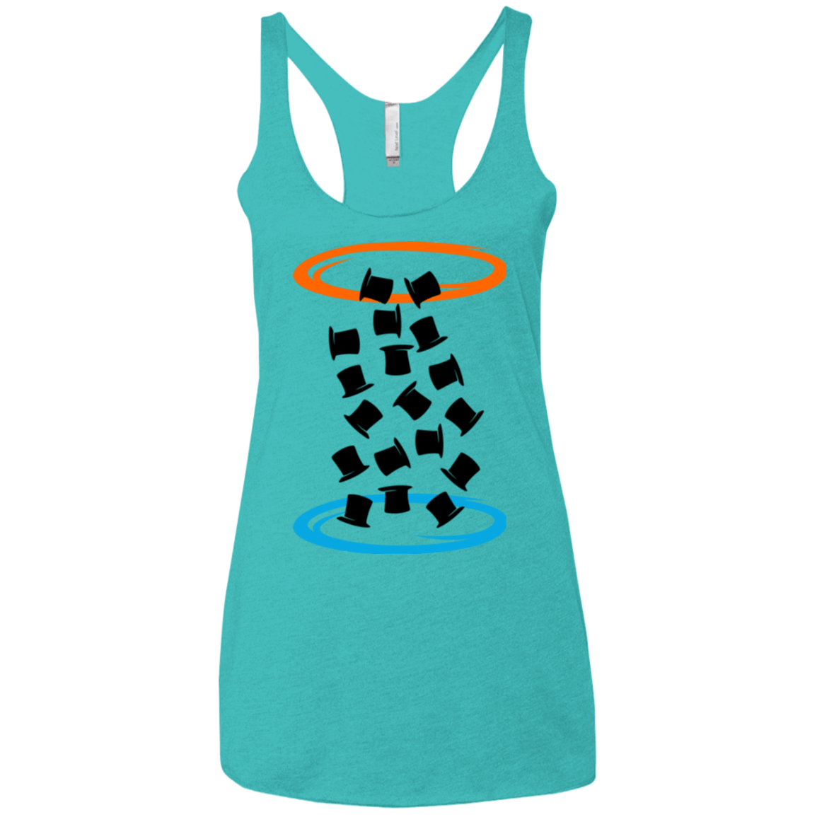 T-Shirts Tahiti Blue / X-Small Magic portal Women's Triblend Racerback Tank