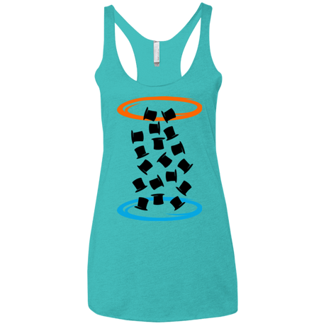 T-Shirts Tahiti Blue / X-Small Magic portal Women's Triblend Racerback Tank
