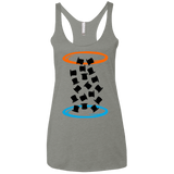 T-Shirts Venetian Grey / X-Small Magic portal Women's Triblend Racerback Tank