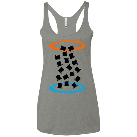 T-Shirts Venetian Grey / X-Small Magic portal Women's Triblend Racerback Tank
