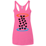 T-Shirts Vintage Pink / X-Small Magic portal Women's Triblend Racerback Tank