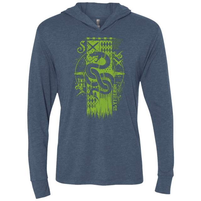 T-Shirts Indigo / X-Small Magic S House Triblend Long Sleeve Hoodie Tee