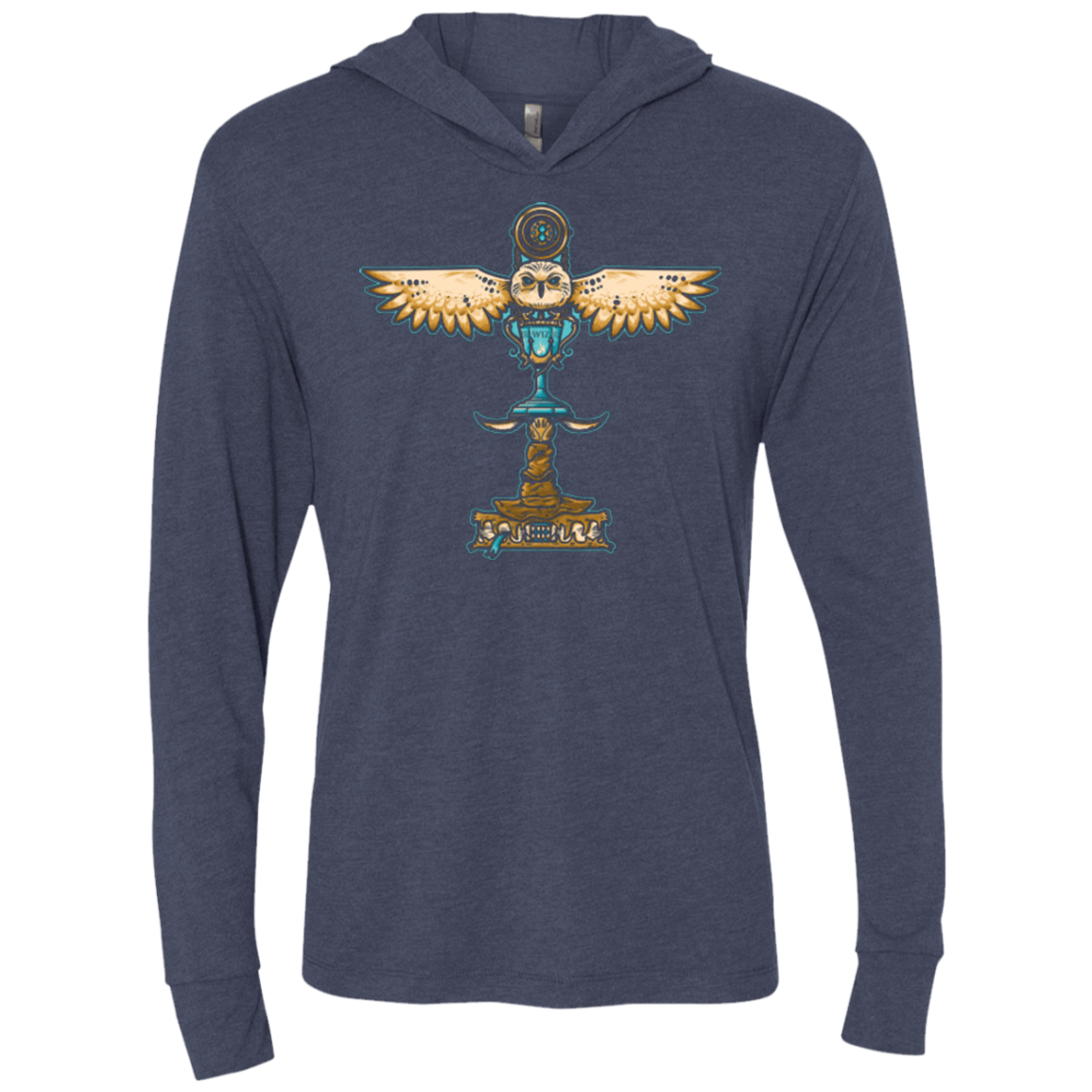 T-Shirts Vintage Navy / X-Small MAGIC TOTEM Triblend Long Sleeve Hoodie Tee