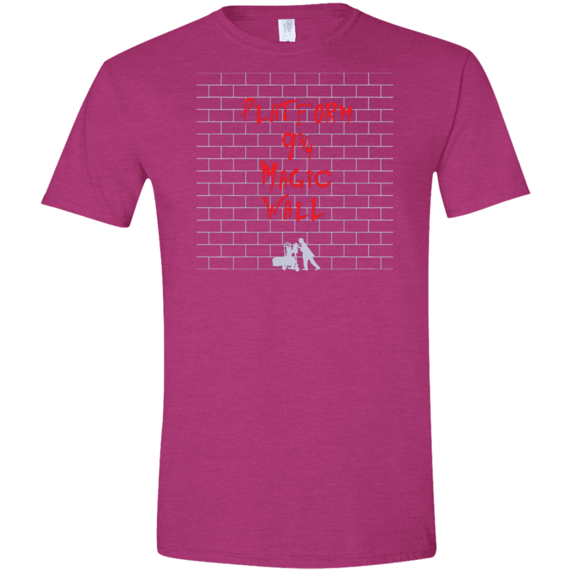 T-Shirts Antique Heliconia / S Magic Wall Men's Semi-Fitted Softstyle