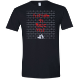 T-Shirts Black / X-Small Magic Wall Men's Semi-Fitted Softstyle
