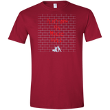 T-Shirts Cardinal Red / S Magic Wall Men's Semi-Fitted Softstyle