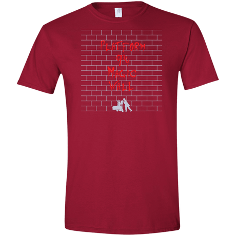 T-Shirts Cardinal Red / S Magic Wall Men's Semi-Fitted Softstyle