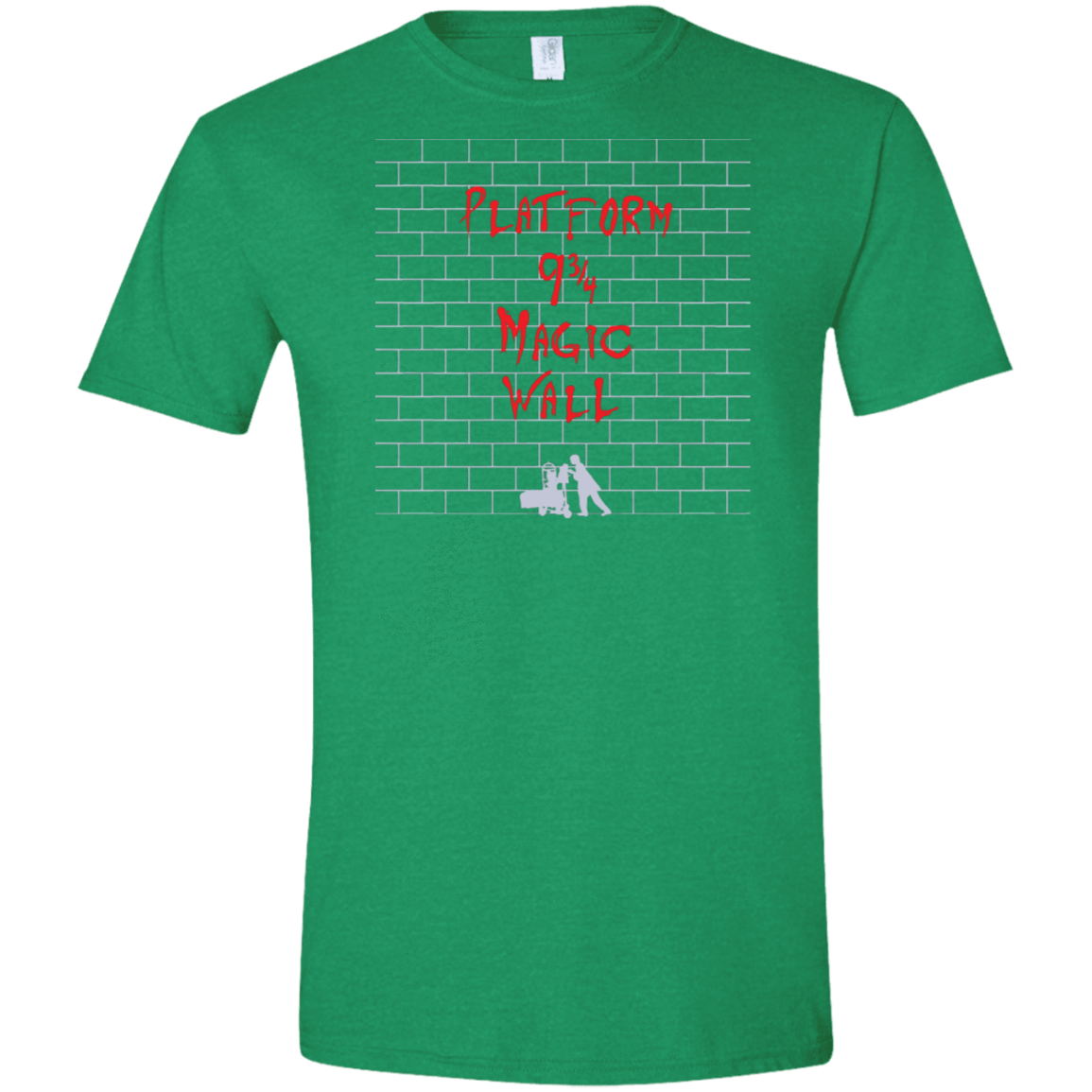 T-Shirts Heather Irish Green / S Magic Wall Men's Semi-Fitted Softstyle