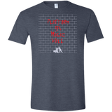 T-Shirts Heather Navy / S Magic Wall Men's Semi-Fitted Softstyle