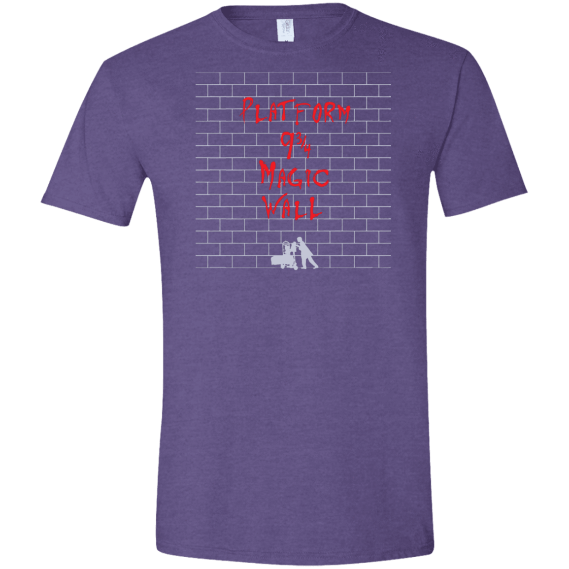 T-Shirts Heather Purple / S Magic Wall Men's Semi-Fitted Softstyle