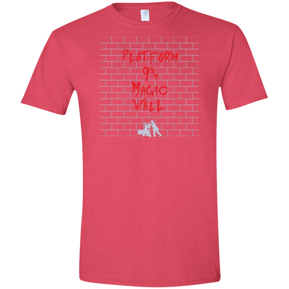 T-Shirts Heather Red / S Magic Wall Men's Semi-Fitted Softstyle