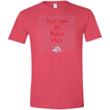 T-Shirts Heather Red / S Magic Wall Men's Semi-Fitted Softstyle