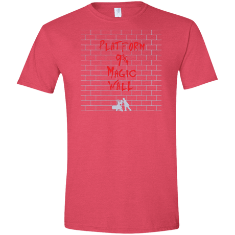 T-Shirts Heather Red / S Magic Wall Men's Semi-Fitted Softstyle