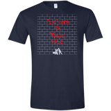 T-Shirts Navy / X-Small Magic Wall Men's Semi-Fitted Softstyle