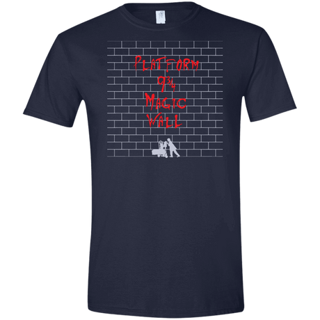 T-Shirts Navy / X-Small Magic Wall Men's Semi-Fitted Softstyle