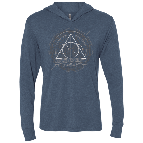 T-Shirts Indigo / X-Small Magic Will Never End Triblend Long Sleeve Hoodie Tee