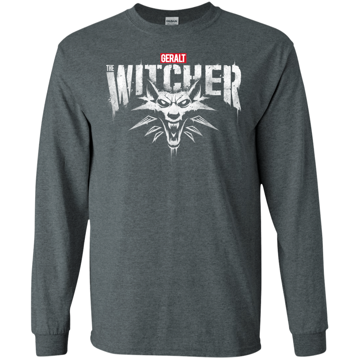 T-Shirts Dark Heather / S Magic Wolf Men's Long Sleeve T-Shirt