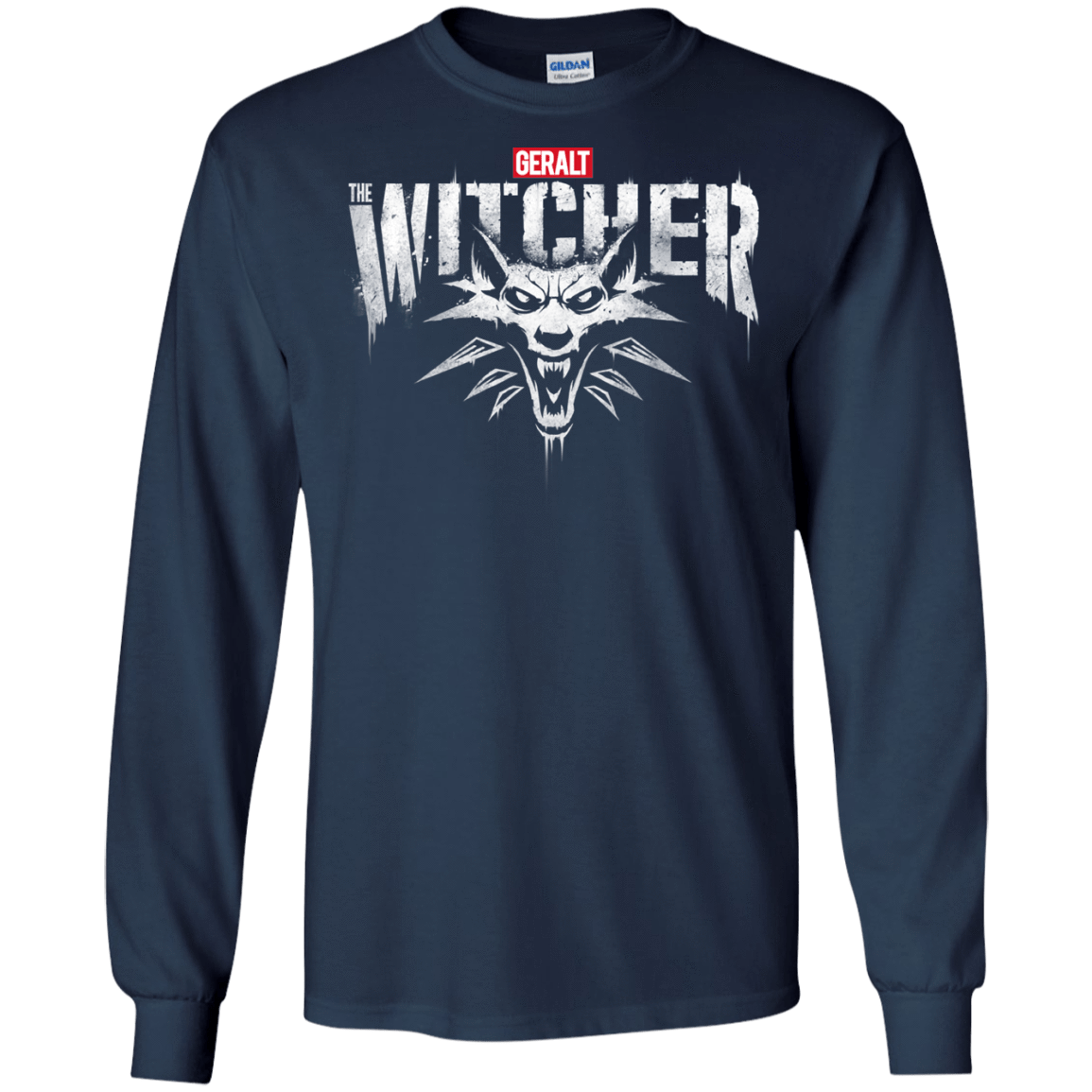 T-Shirts Navy / S Magic Wolf Men's Long Sleeve T-Shirt