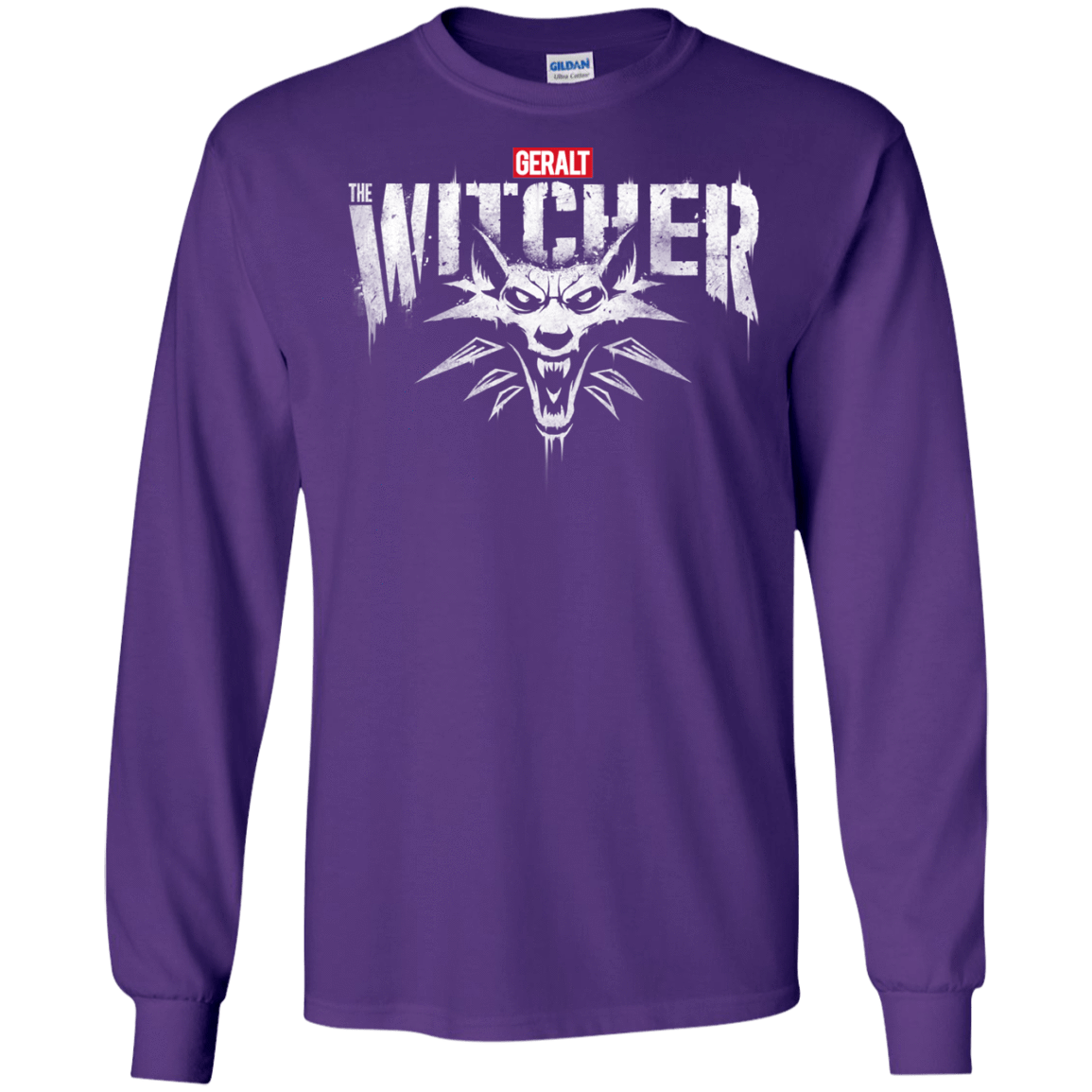 T-Shirts Purple / S Magic Wolf Men's Long Sleeve T-Shirt