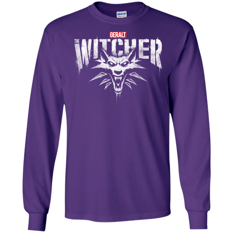 T-Shirts Purple / S Magic Wolf Men's Long Sleeve T-Shirt