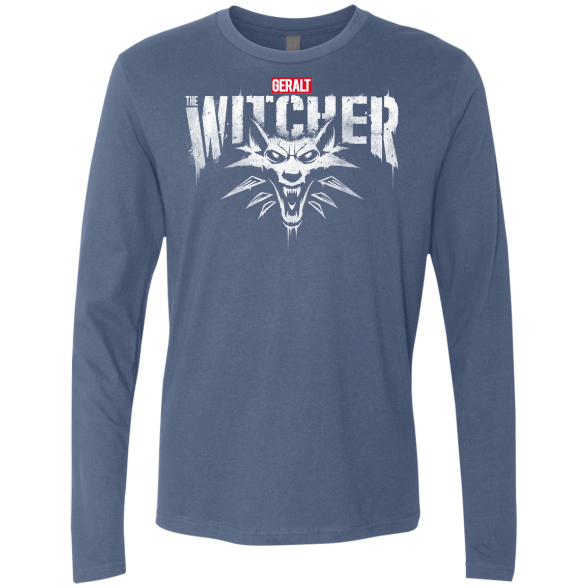 T-Shirts Indigo / S Magic Wolf Men's Premium Long Sleeve