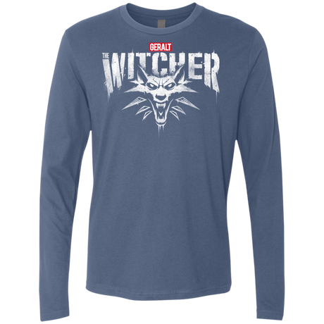 T-Shirts Indigo / S Magic Wolf Men's Premium Long Sleeve