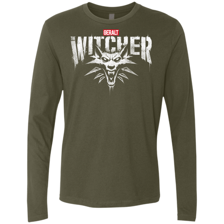 T-Shirts Military Green / S Magic Wolf Men's Premium Long Sleeve